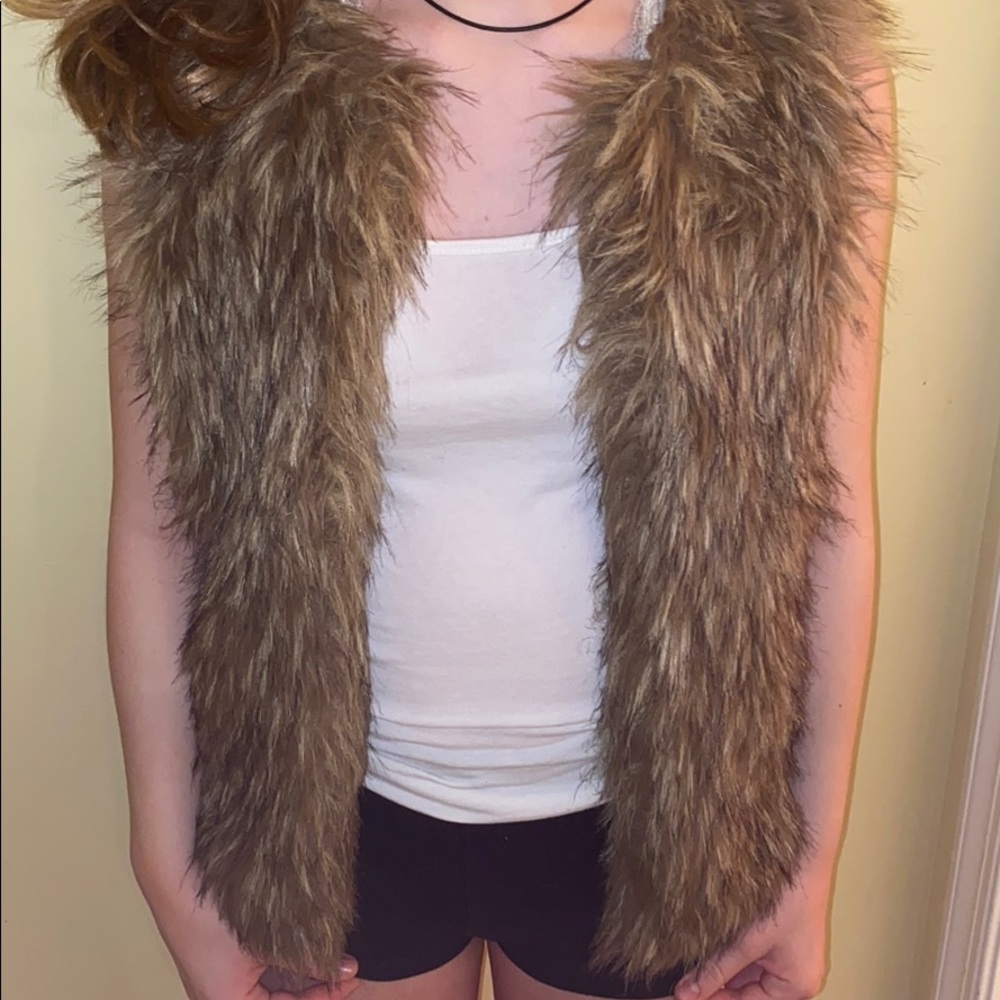 fur vest